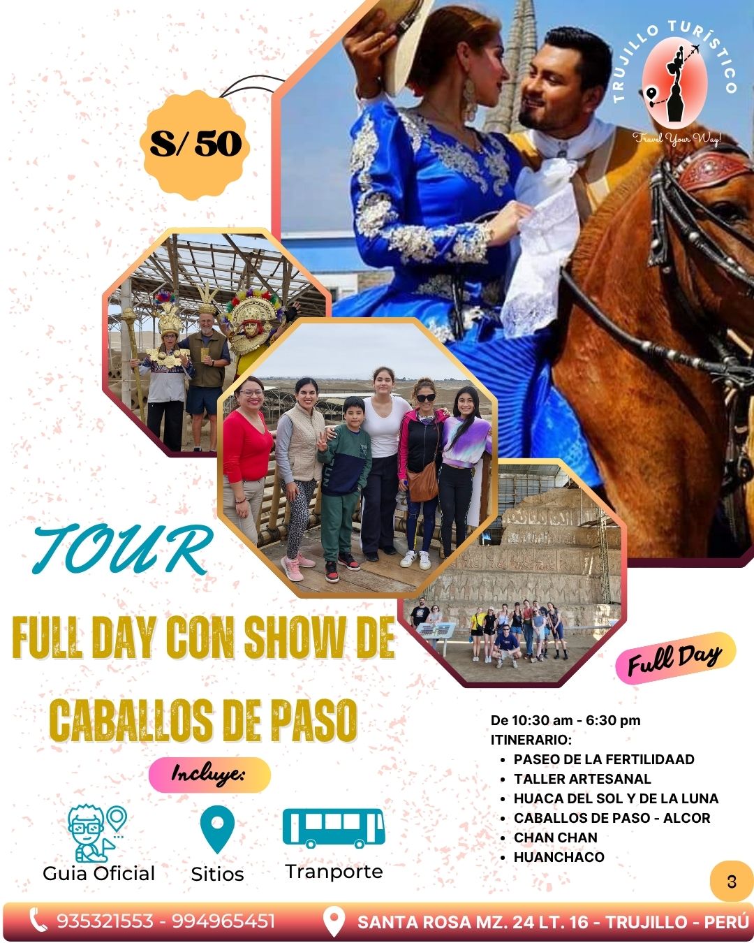 Trujillo «Full Day con Caballos de Paso y Marinera»